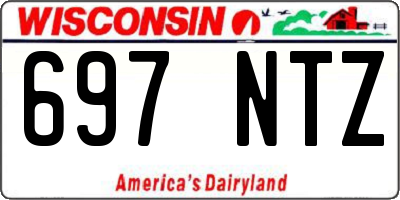 WI license plate 697NTZ