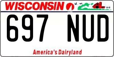 WI license plate 697NUD