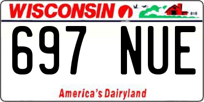 WI license plate 697NUE