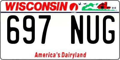 WI license plate 697NUG