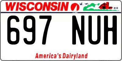 WI license plate 697NUH