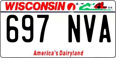 WI license plate 697NVA