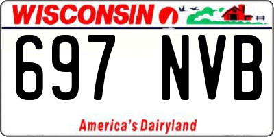 WI license plate 697NVB