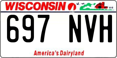 WI license plate 697NVH