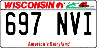 WI license plate 697NVI