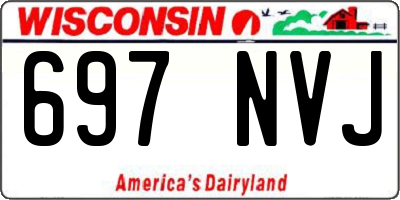 WI license plate 697NVJ