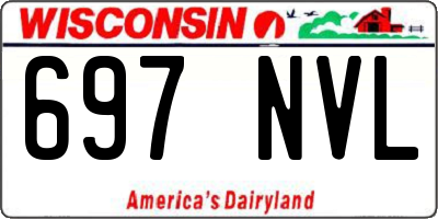 WI license plate 697NVL