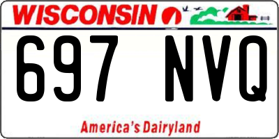 WI license plate 697NVQ