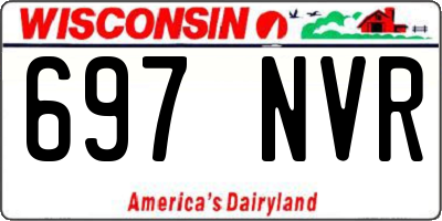 WI license plate 697NVR
