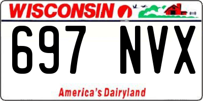 WI license plate 697NVX