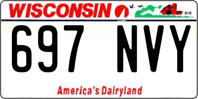 WI license plate 697NVY