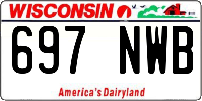 WI license plate 697NWB