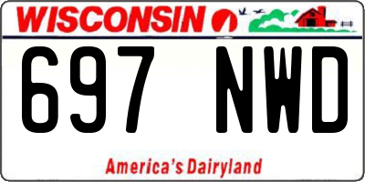 WI license plate 697NWD