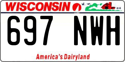 WI license plate 697NWH