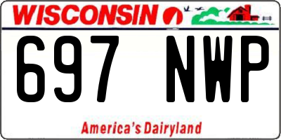 WI license plate 697NWP