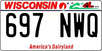 WI license plate 697NWQ