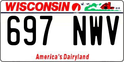 WI license plate 697NWV