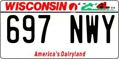 WI license plate 697NWY