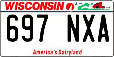 WI license plate 697NXA