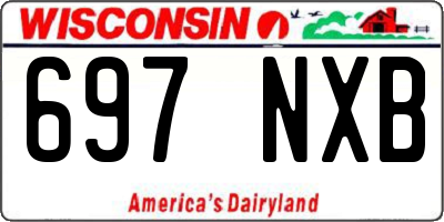 WI license plate 697NXB