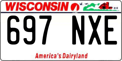 WI license plate 697NXE