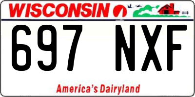 WI license plate 697NXF