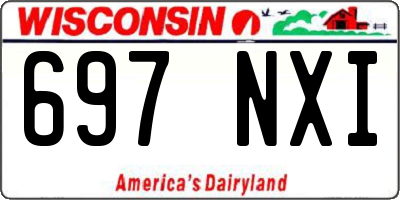 WI license plate 697NXI