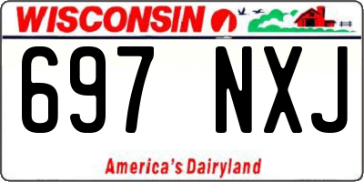 WI license plate 697NXJ