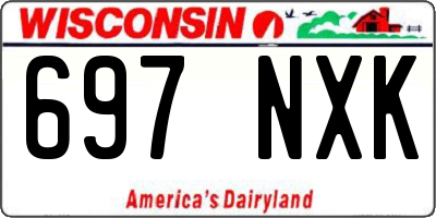 WI license plate 697NXK