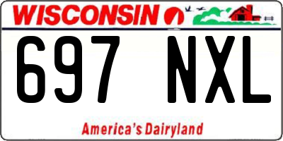 WI license plate 697NXL