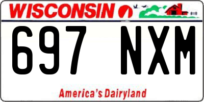 WI license plate 697NXM