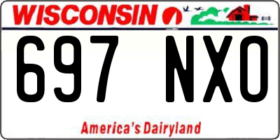 WI license plate 697NXO