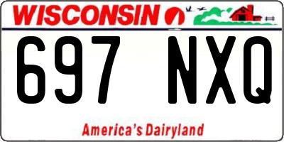 WI license plate 697NXQ