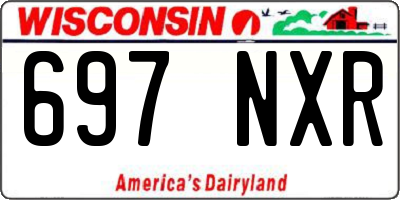 WI license plate 697NXR