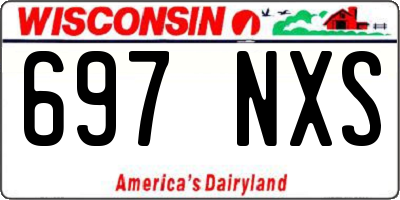 WI license plate 697NXS