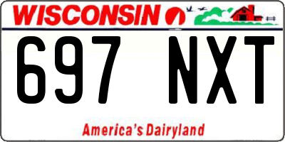 WI license plate 697NXT