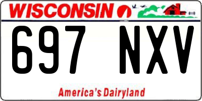 WI license plate 697NXV