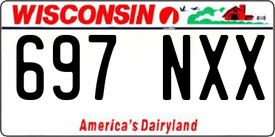 WI license plate 697NXX