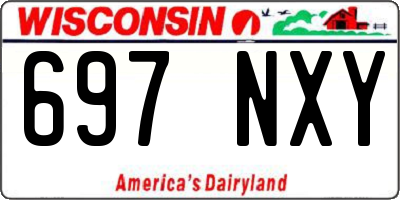 WI license plate 697NXY