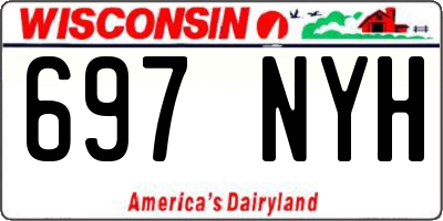 WI license plate 697NYH