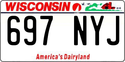 WI license plate 697NYJ