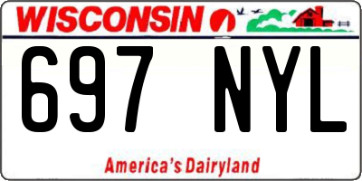 WI license plate 697NYL
