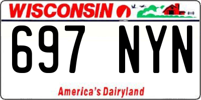 WI license plate 697NYN