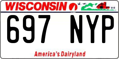 WI license plate 697NYP