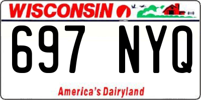 WI license plate 697NYQ