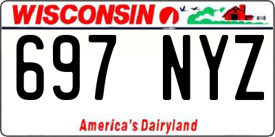 WI license plate 697NYZ