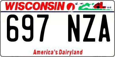 WI license plate 697NZA