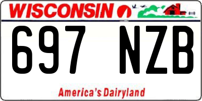 WI license plate 697NZB