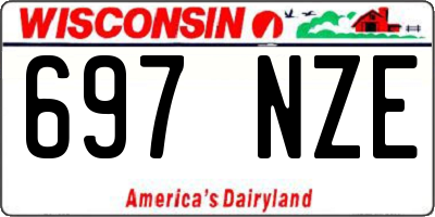 WI license plate 697NZE