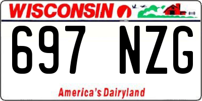 WI license plate 697NZG